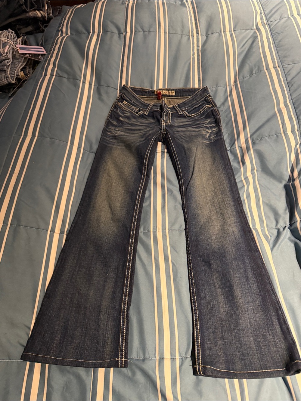 Dark Wash Flared Women’s Jeans - Classic Indigo